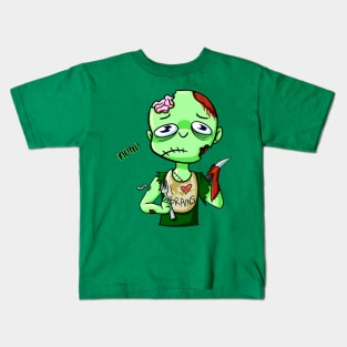 NOM NOM ZOMBIE Kids T-Shirt